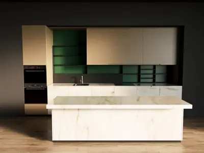 108-Kitchen12 matte 9 3D model