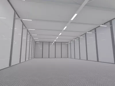 SCI-FI ART GALLERY SCENE futuristic INTERIOR 3D 3D model