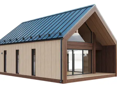 Barn house 06 3D model