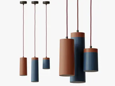 The Rigatoni pendant light 3D model