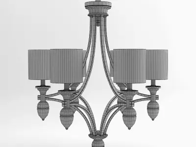 Currey and Company - Sebastian Chandelier Lighting 3D model