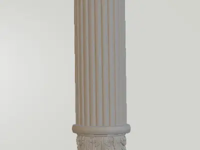 Artcam 3D piller relief 3D model