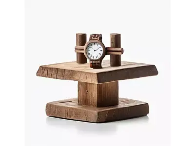 Fantasy Wooden Watch Post for 3D print 3D model