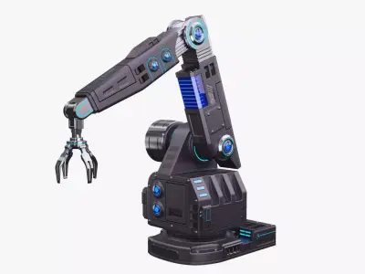 Futuristic Robotic Arm Stylized 3D model