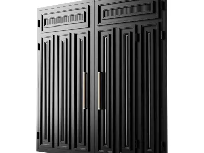 Gate black loft 02 3D model