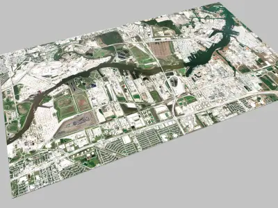 The Brown Shipbuilding Company Houston Texas USA 3D model