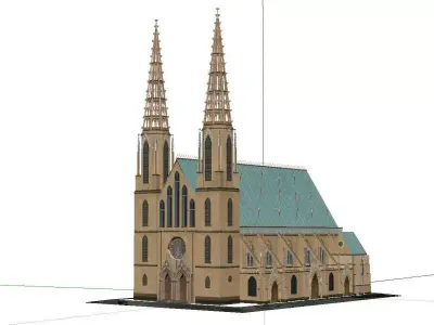 Architecture-Religion-God-Culture-Temple-041 church 3D model