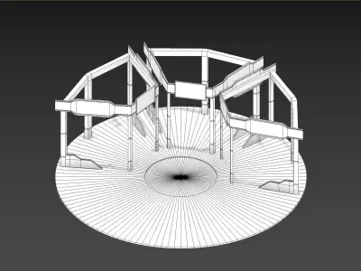 convention booth Free 3D model