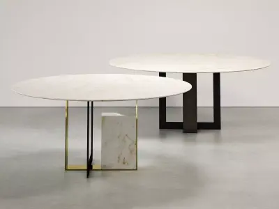 Moore Round Dining Tables 3D model