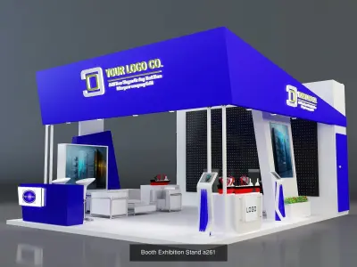 Booth Exhibition Stand G35 3D Model Pack