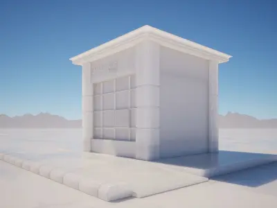 Drive THRU CAFE MODEL 3D model