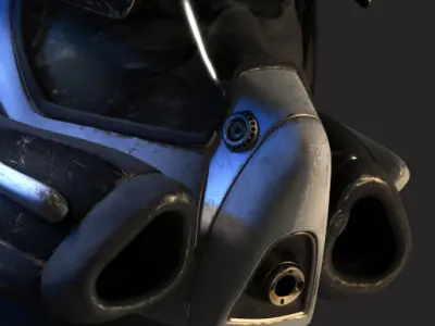 Helmet - scifi 3D model