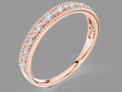  Eternity Light Diamond Band Ring  3D print model