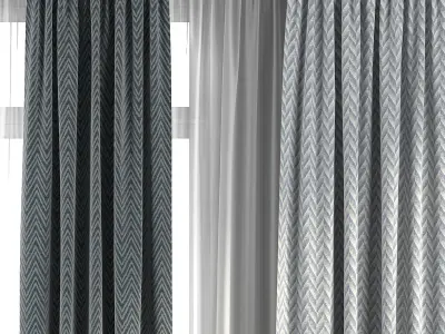 Curtain Set 272 3D model
