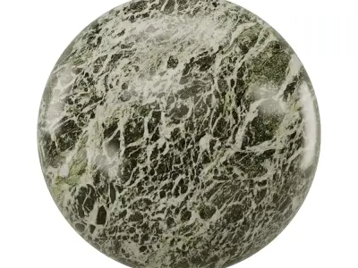 Seamless Green Veined Marble PBR Texture Texture