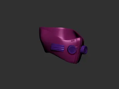 helmet high poly sculpt 3d printable  3D model