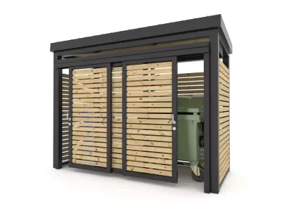 Rubbish Bin Store 3D model