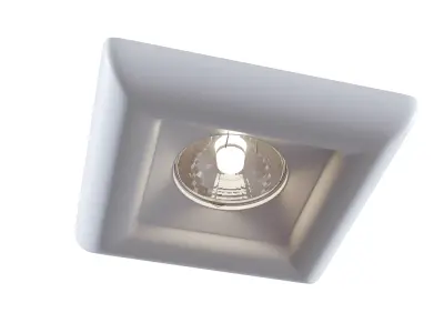 Downlight Gyps Modern DL007-1-01-W Maytoni Technical Free 3D model