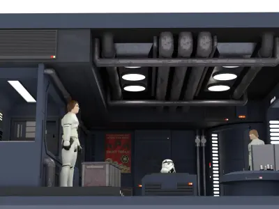 Set 2e - Trooper quarters 1-18 Scale Kenner Hasbro 3D print model