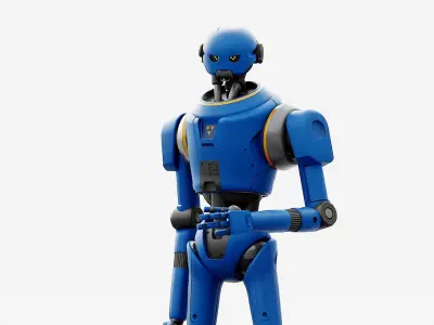 IMPERIAL PROTOCOL DROID V-2   RIGGED 3D model