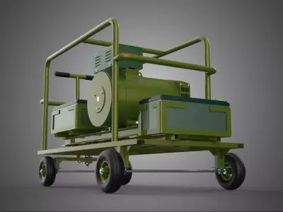 AUXILIARY POWER SUPPLY ARMY DEFENSE RECOVERY RESCUE OPERATIONS 3D model