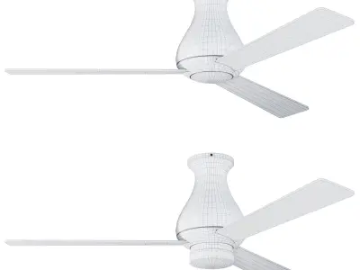 Altus Flush Ceiling Fan 3D model