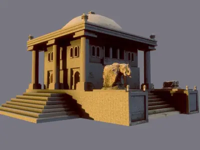 India Temple 3D model