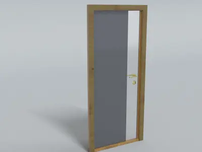 laos Front Door Low-poly 3D model