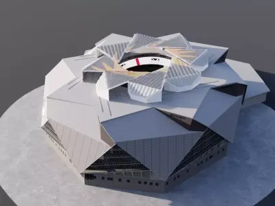 Mercedes benz Stadium 3D model