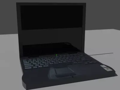 Old Notebook Low-poly 3D model