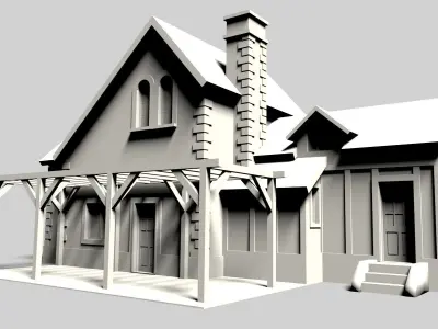 Family house 3D model order