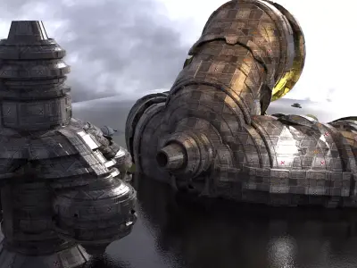 Planet Arch Pulse Terra Shard 8 3D model