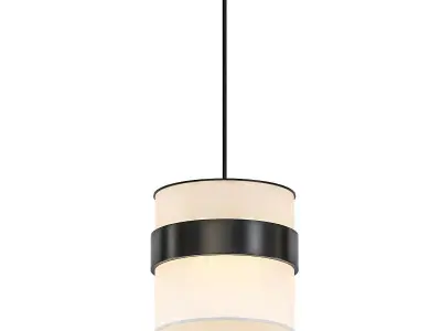 BAMBA drum pendant light with shade 3D model