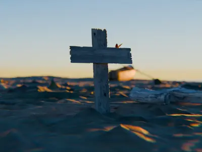 Sea Shore Low-poly 3D model