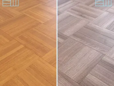 Parquet - Laminate - Wooden floor 2 in 1 Low-poly 3D model 54