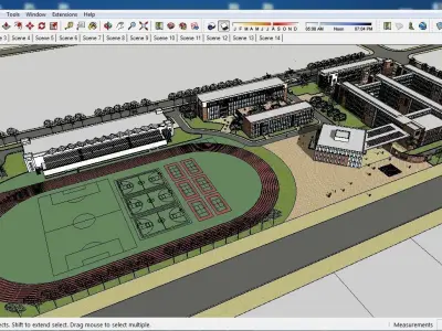 Sketchup School and University G5 3D model