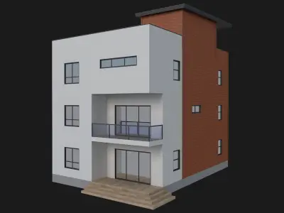Contemporary House 3 3D model