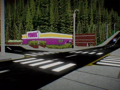 Tambo Minimarket PS1 Environment Free low-poly 3D model