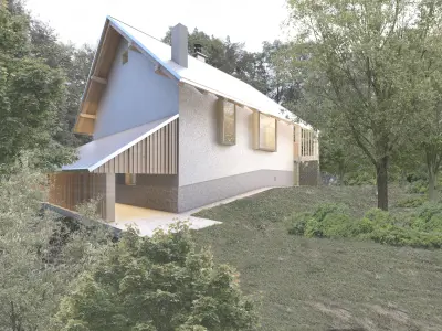 Modern House -  Wine Cellar 3D model