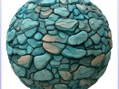 Stylized Stone Floor Seamless Texture Texture 18