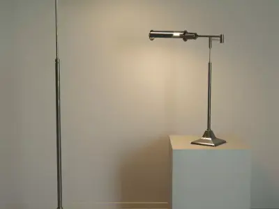 Floor lamp and table lamp in loft style Kingston EICHHOLT 3D model