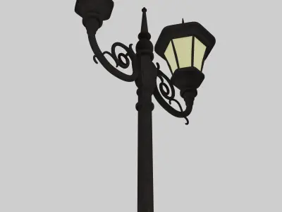 Classic lantern post  3D model