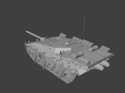 Schnell Jagdpanzer Aureole experimental ww2 german tank 3D model