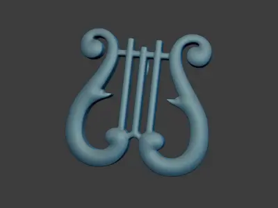 Musical Stand Pendant 3d Model 3D print model
