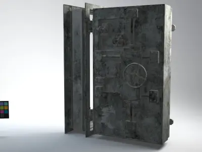 Bunker Metal Door 3D model