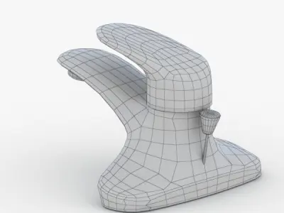 1646 - Water Tap Low-poly 3D model