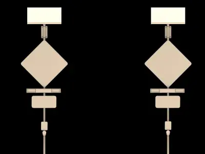 Rectangular Rapid Flashing Beacon - RRFB 3D model