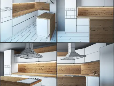 Kitchen Furniture II 3D model