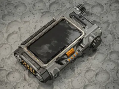 Sci-fi Controller V39 PBR Low-poly 3D model