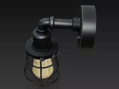 Wall Lamp PBR Game Ready 3D model